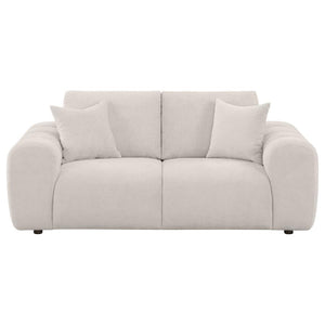 Burnett - Chenille Upholstered Wide Arm Loveseat