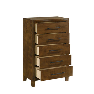 Ballard - 5 Drawer Chest - Walnut