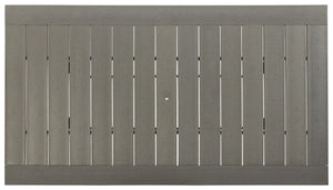 Visola - RECT Dining Table w/Umb OPT - Gray