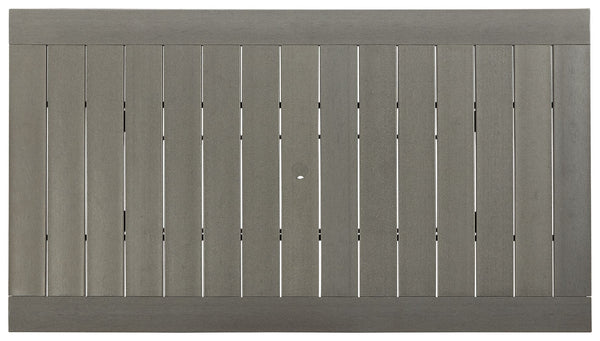Visola - RECT Dining Table w/Umb OPT - Gray
