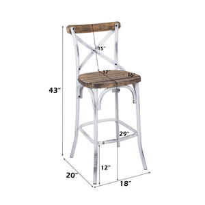 Zaire - Bar Chair (1Pc) White