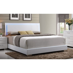 Lorimar - Bed (HB w/LED) White