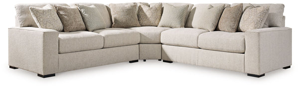 Ballyton - Sectional Beige 3 Pc. Sectional