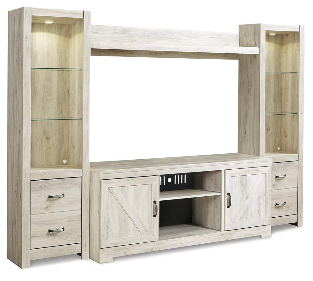 Bellaby - Entertainment Center Beige 4 Pc. Entertainment Center