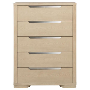 Ladera - 5-Drawer Bedroom Chest Of Drawers - Light Elm