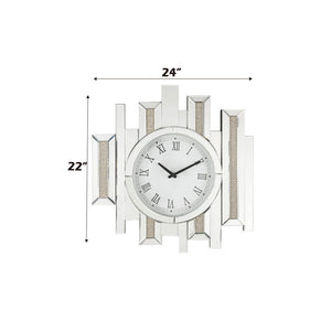 Ornat - 22" Wall Clock - Faux Square Diamonds