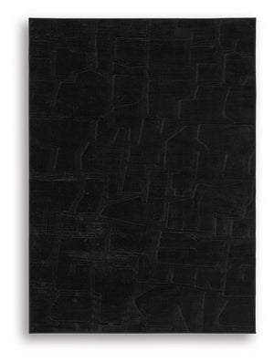 Gibbswell - Washable Rug Black 5' x 7'