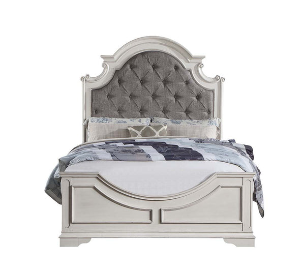 Florian - Bed Antique White Queen