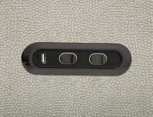 Kennett - Chenille Upholstered Power Reclining Loveseat - Ivory