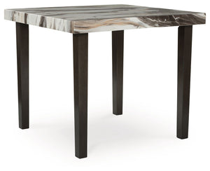 Jeshina - Dark Brown / Beige - Square Dining Room Counter Table