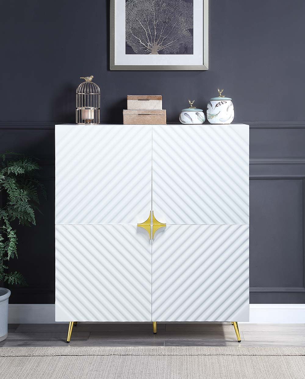 Gaines - Cabinet White