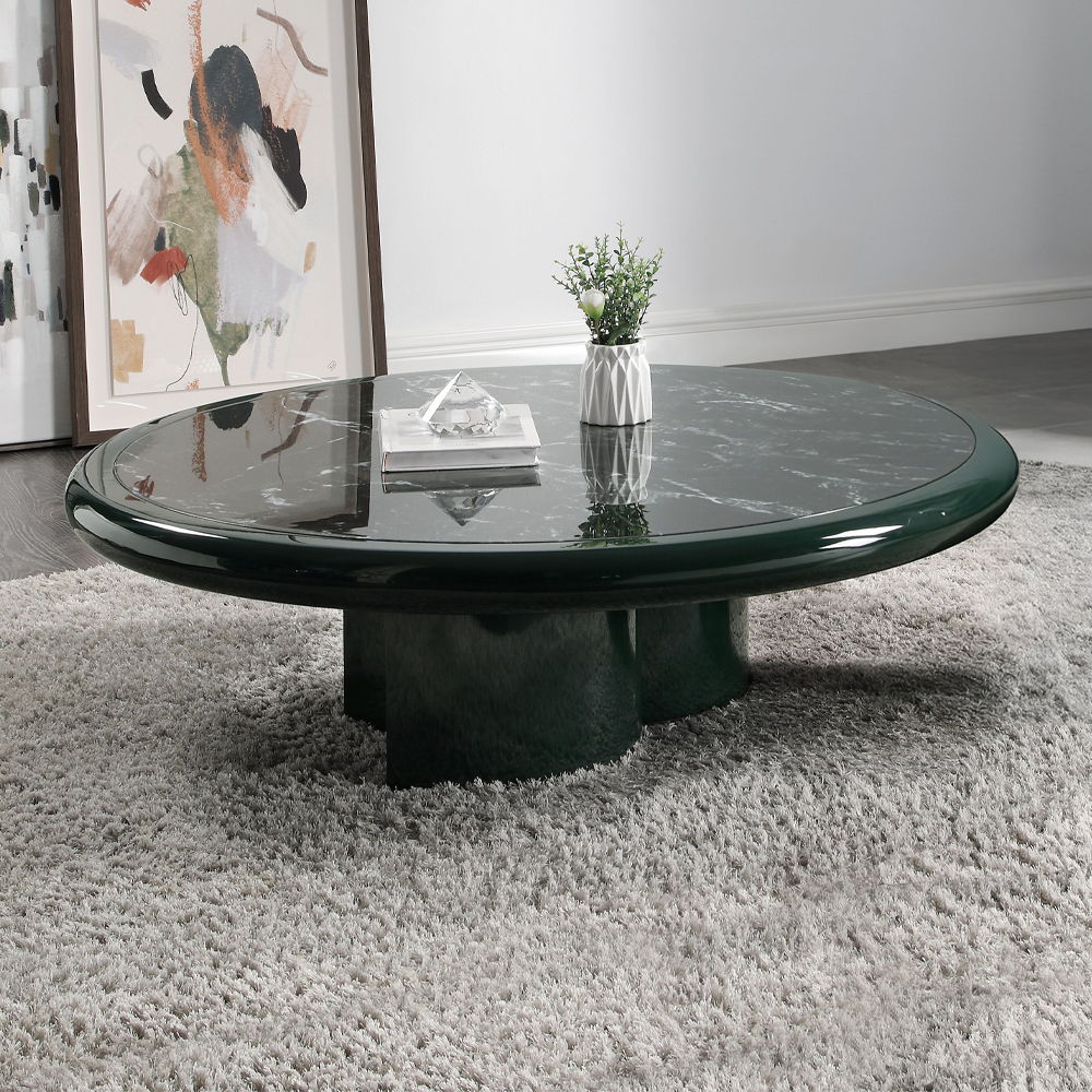 Ronald - Table Dark Green & Brown Coffee Tables