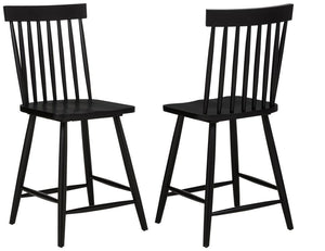 Andrews - Windsor Counter Height Dining Side Chair (Set of 2) Black