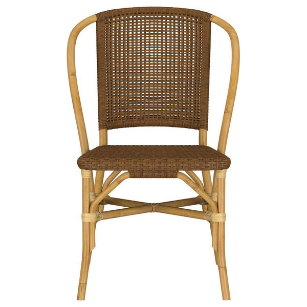 Lexley - Woven Rattan Dining Side Chair (Set of 2) - Brown