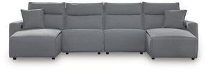 Modmax II - Reclining Sectional - Salt And Pepper