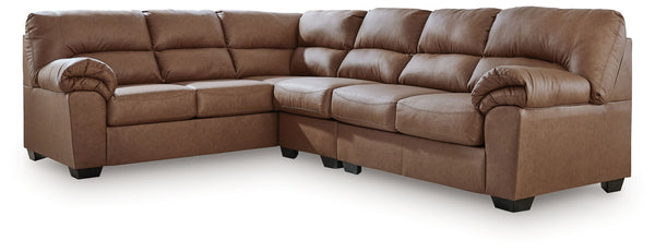 WillowBend - Sectional Light Brown 3 Pc. Left Arm Facing Sofa Sectional