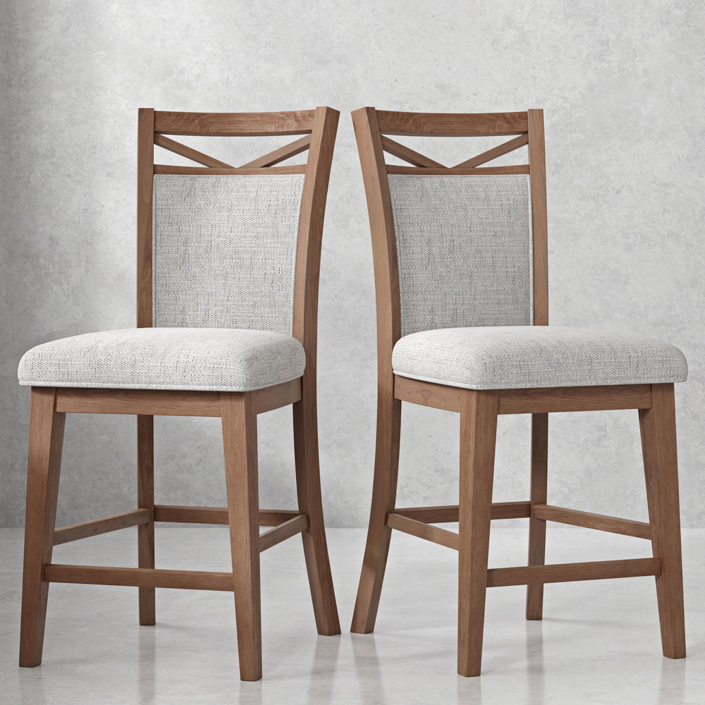 Americana Modern Dining - Upholstered Counter Chair (Set of 2) - Cotton