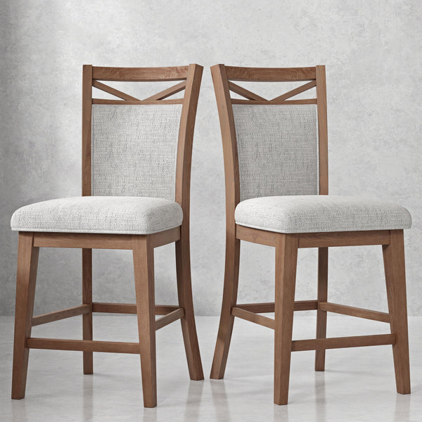 Americana Modern Dining - Upholstered Counter Chair (Set of 2) - Cotton