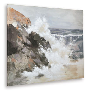 Worthner - Wall Art - Tan / Gray / White