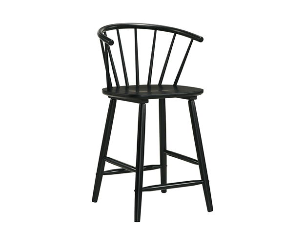 Janna - Counter Height Stool (Set of 2) - Black
