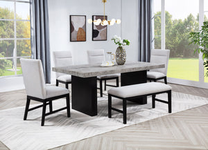 Sebastian - Dining Table - Black / Gray