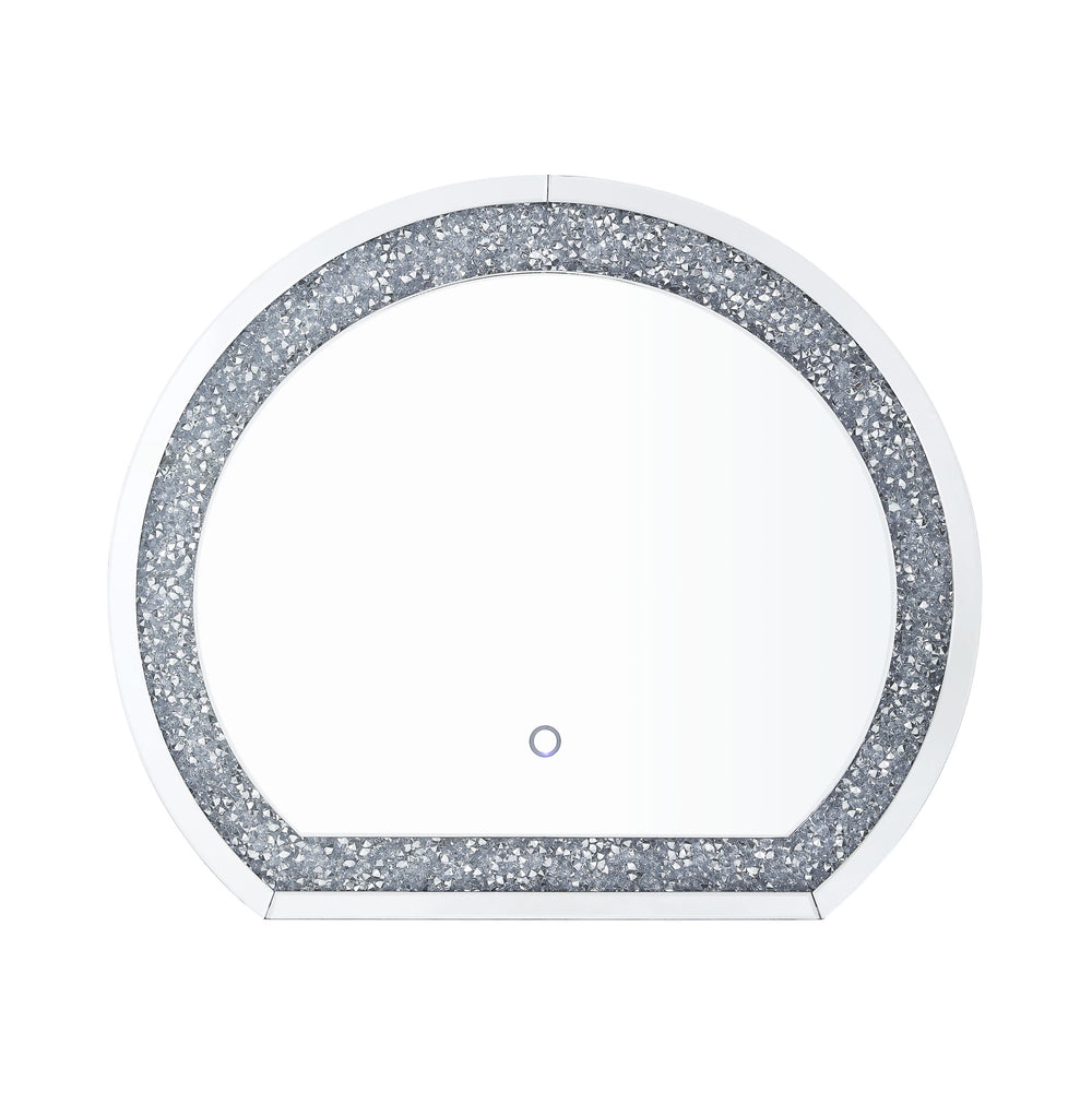 Noralie - Accent Mirror - Mirrored & Faux Diamonds