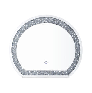 Noralie - Accent Mirror - Mirrored & Faux Diamonds