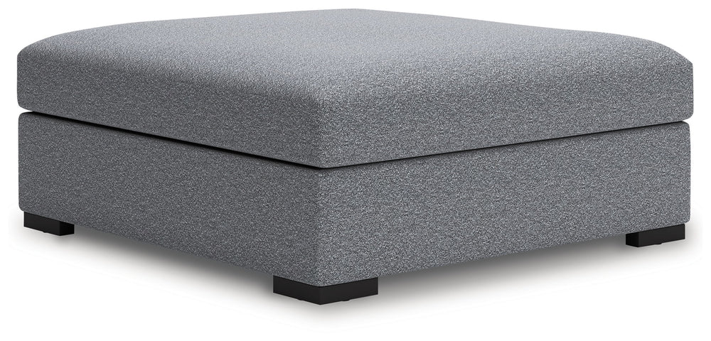 Bealton - Oversized Accent Ottoman - Salt And Pepper