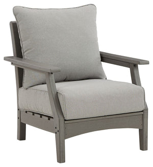 Visola - Gray - Lounge Chair w/Cushion (Set of 2)