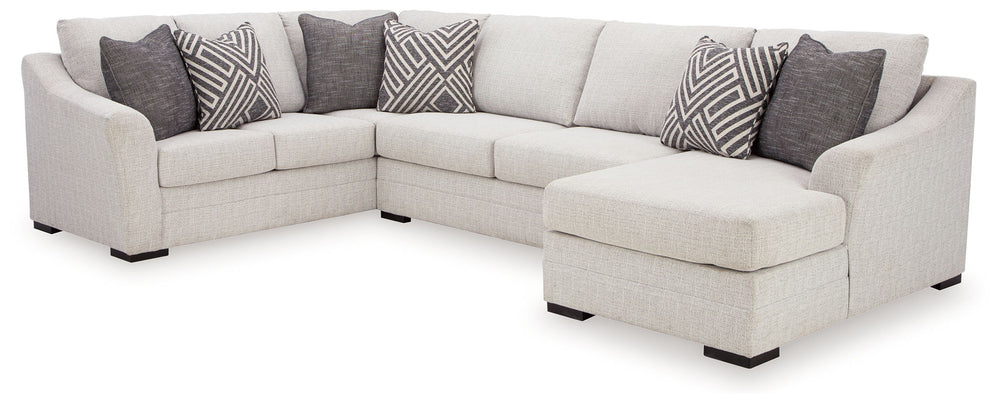 Koralynn - Sectional Beige 3 Pc.Left Arm Facing Corner Chaise Sectional