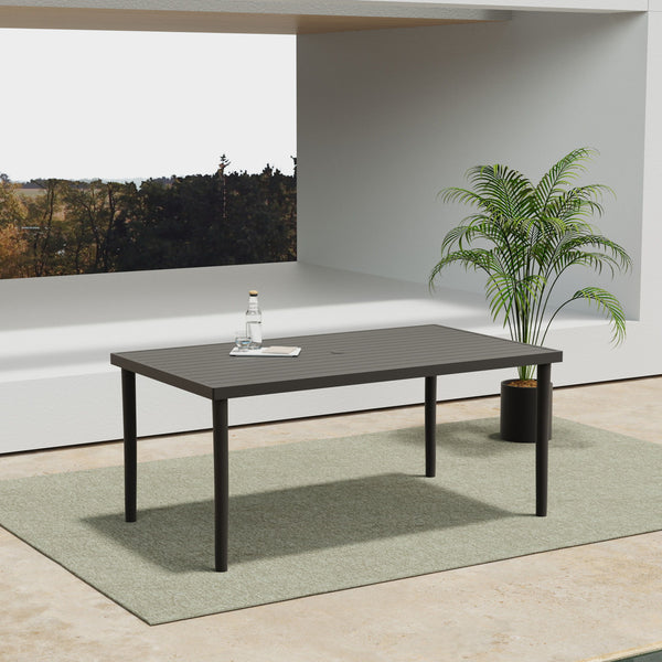 Moana - Patio Dining Table - Dark Brown