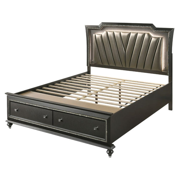 Kaitlyn - Bed (LED HB) Gray California King