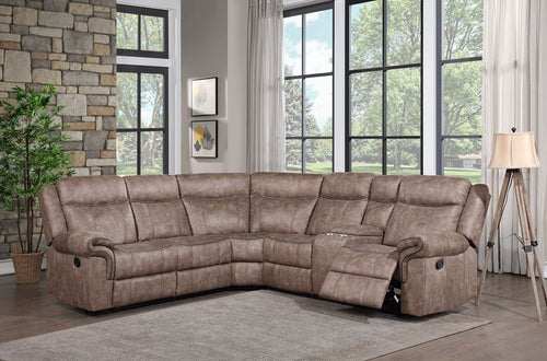 Dollum - Sectional Sofa Chocolate
