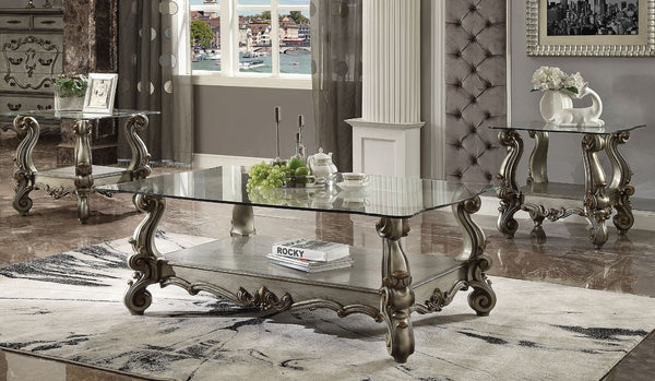 Versailles - Vintage Coffee Table Antique Platinum