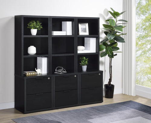 Westpark - 3 Piece Wall Unit Bookcase Set With USB