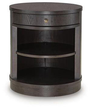 Leighmour - Accent Table - Dark Brown