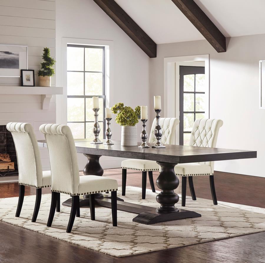Phelps - Rectangular Dining Table Set Beige 5 Pc. Table, 4 Chairs