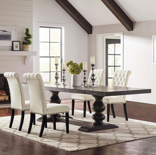 Phelps - Rectangular Dining Table Set Beige 5 Pc. Table, 4 Chairs