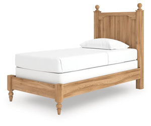 Aleaport - Panel Bed Light Brown