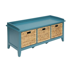 Flavius - Bench w/Storage Teal
