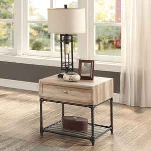 Brantley II - Table Oak & Sandy Black End Tables