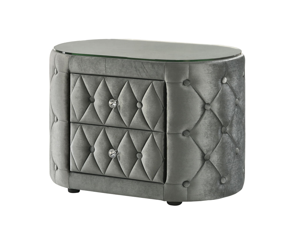 Voltare - Nightstand - Gray