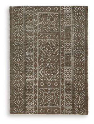 Merrittman - Rug Dark Brown 5' x 7'