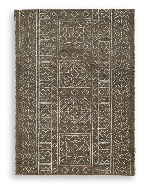 Merrittman - Rug Dark Brown 5' x 7'
