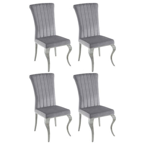 Betty - Upholstered Side Chairs (Set of 4) Dark Gray