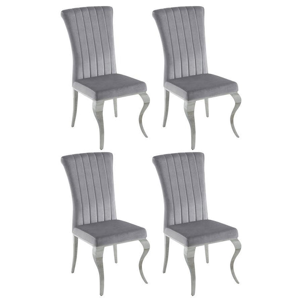 Betty - Upholstered Side Chairs (Set of 4) Dark Gray