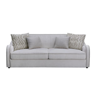 Mahler - Sofa With 4 Pillows - Beige Linen