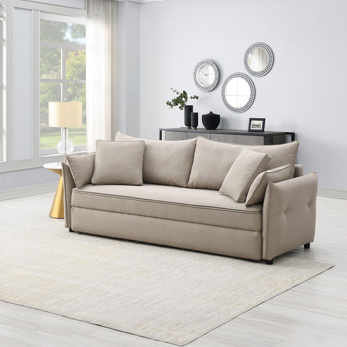 Irina - Sofa With Sleeper Beige Full