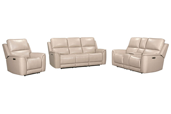 Easton - Zero Gravity Power Reclining Sofa Set Beige 2 Pc. Sofa, Loveseat, Recliner