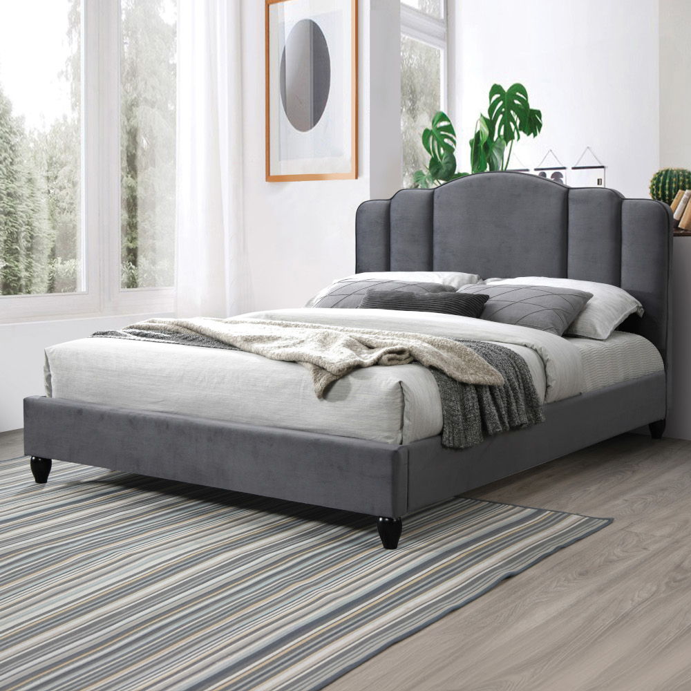 Giada - Bed Charcoal